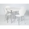 Furniture To Go Designa 80cm Square Extending Table In White Ash