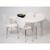 Furniture To Go Designa Set of 4 Dining Chairs In White Ash