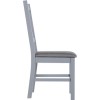 Seconique Portland Dining with 4 Chairs in Natural and Grey