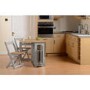 Grey and Pine Space Saving Dining Table and Chairs - Seats 4 - Santos