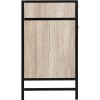 Warwick 3 Door and 3 Drawer Sideboard  - Oak Effect and Metal