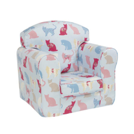 Just4Kidz Loose Cover Armchair in Kitty Kat