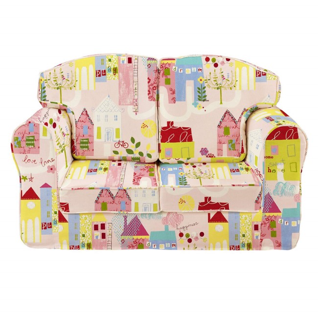 Just4Kidz Loose Cover Sofa in Happy Houses