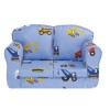 Just4Kidz Loose Cover Sofa in Toy Trucks
