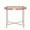 Oakland Metal and Glass Copper Side Table