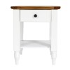 Shepperdine White Lamp Table with Storage