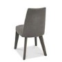 Bentley Designs Cadell Aged Oak Upholstered Chair - Smoke Grey Pair