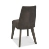 Bentley Designs Cadell Pair of Aged Oak Fabric Chairs - Distressed Brown
