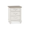Bentley Designs Montreux Grey and Washed Oak 3 Drawer Nightstand