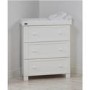 White Changing Unit with 3 Drawers - East Coast Montreal