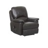 Global Furniture Alliance  Worcester Bonded Leather Fully Upholstered Electric Recliner in Chocolate