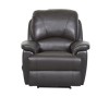 Global Furniture Alliance  Worcester Bonded Leather Fully Upholstered Electric Recliner in Chocolate