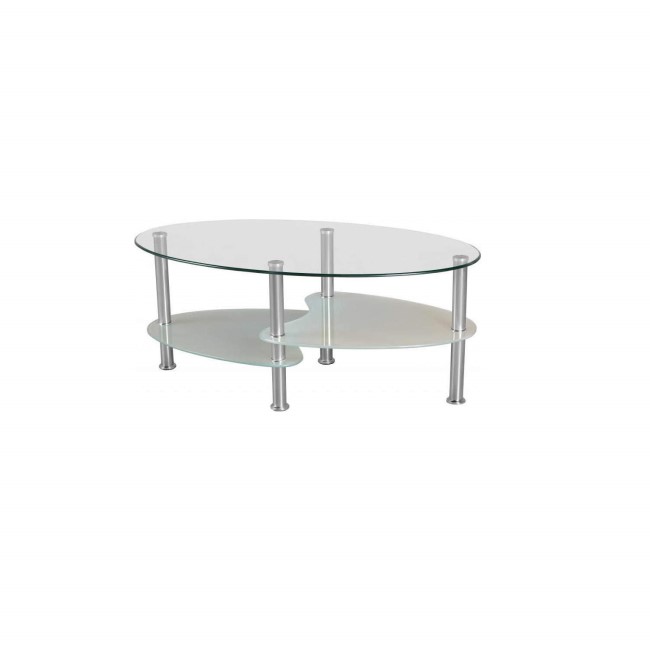 GRADE A1 - Seconique Cara  Frpsted Glass Coffee Table
