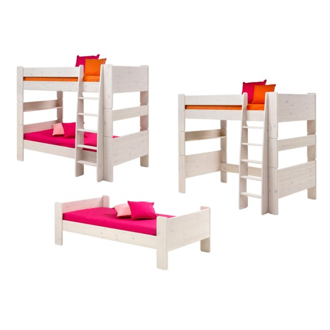 GRADE A1 - Steens  For Kids Extension Kit - Bunk To Single And High Sleeper In Whitewash