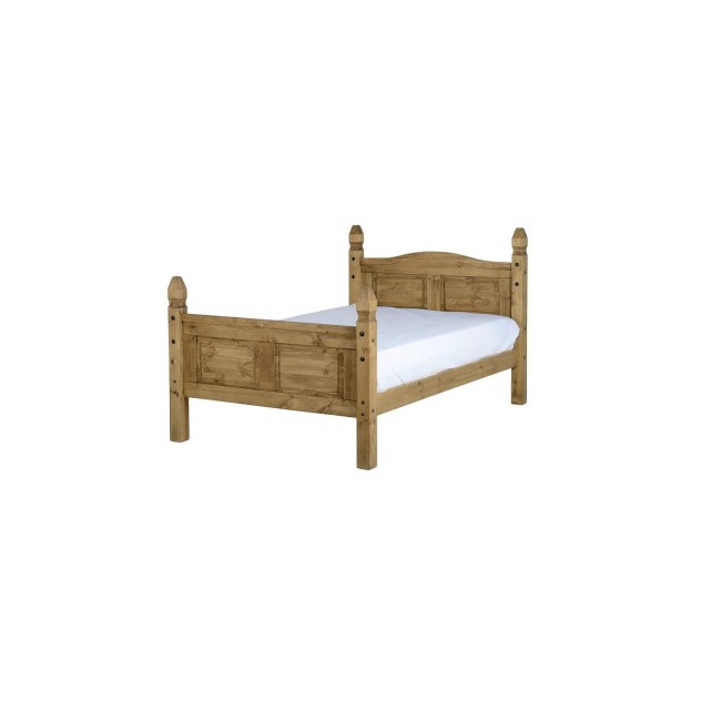 GRADE A2 - Seconique Corona Mexican 4' Bed - Distressed Waxed Pine