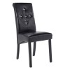 GRADE A1 - LPD Monroe Black Pair of Chairs 