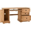 Pine Desk with Storage - Corona - Seconique