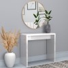 Slim Gloss Console Table in White  - Tiffany