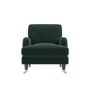 GRADE A1 - Dark Green Velvet Armchair - Payton