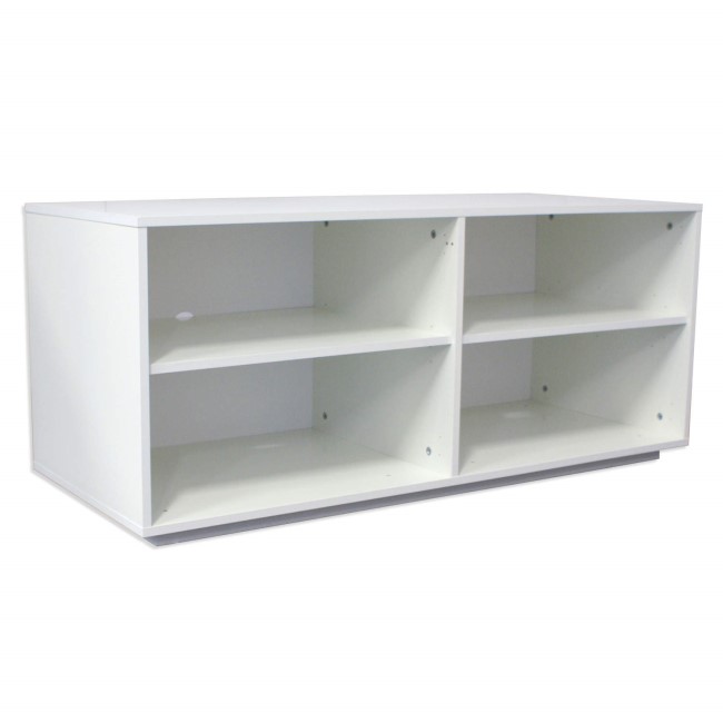 Monaco 4 Shelf TV Unit in White