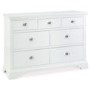 GRADE A2 - Light cosmetic damage - GRADE A1 - Bentley Designs Hampstead White 3+4 Drawer Chest
