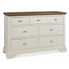 Bentley Designs Hampstead 3+4 Drawer Chest in Soft Grey and Walnut