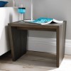 City Weathered Oak and Grey Panel Lamp Table