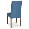 City Weathered Oak and Grey Pair of Chairs in Steel Blue