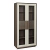 City Weathered Oak and Grey Display Cabinet