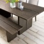 City Weathered Oak and Grey Dining Bench