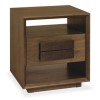 Bentley Designs City Walnut Lamp Table with Drawer