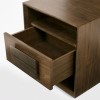 GRADE A1 - Bentley Designs City Walnut Lamp Table with Drawer