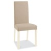 GRADE A1 - Bentley Designs Provence Two Tone Upholstered pair of Chairs in Sand