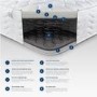Small Double Memory Foam Top and Spring Hybrid Cooling Recycled Fibre Rolled Mattress - Aspire