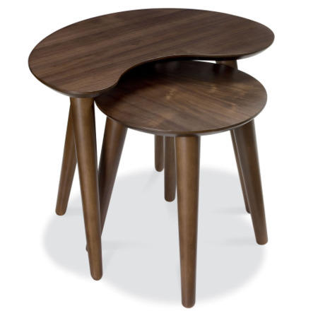 As new but box opened - Bentley Designs Oslo Walnut Nest of Tables