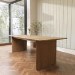 Large Oak Extendable Dining Table - 180-220cm - Seats 6-8 - Mia