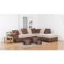 Aston Pack of 3 Brown Patterned Footstools