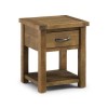 Solid Wood Side Table with Storage Drawer - Julian Bowen Aspen Range