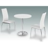 LPD Limited Athena Round High Gloss Dining Set In White