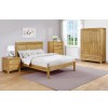 Atlantic Kingsize Bed Bedroom Set in Solid Light Oak