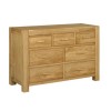 Atlantic Solid Light Oak Wide Chest of Drawers