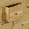 Atlantic Solid Light Oak Wide Chest of Drawers