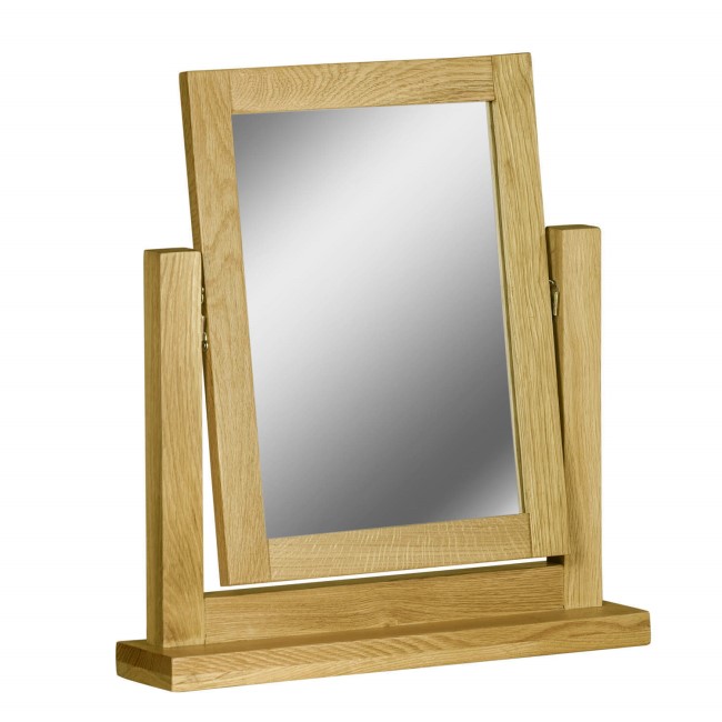 GRADE A2 - Atlantic Solid Light Oak Dressing Table Mirror
