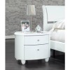 GRADE A2 - Birlea Furniture Aztec Nightstand in White High Gloss