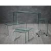 Curved Glass Coffee Table - LPD Azurro
