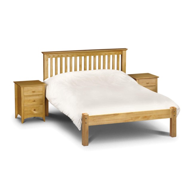 Julian Bowen Barcelona Double Pine Bed with Low Foot End