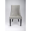 Bellbrook Velvet Stripe Mink Pair of Chairs