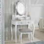 White Painted French Dressing Table - Brittany - LPD