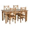 Solid Pine Dining Table with Tile Top Design - Seconique Salvador