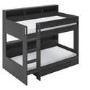 Grey Bunk Bed with Storage Shelves and Drawer - Aire
